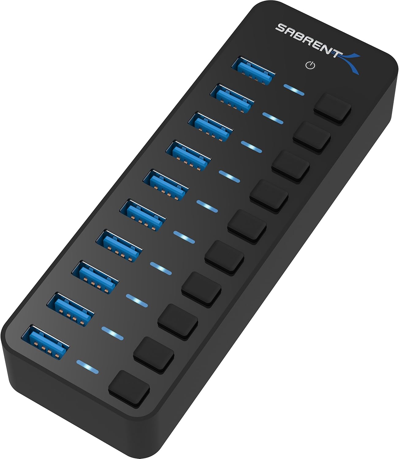 10-Port USB 3.0 Hub with Switches 2