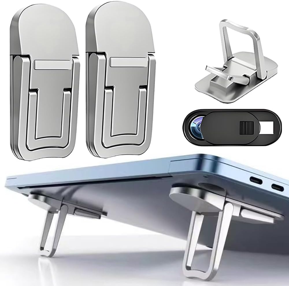 2-Piece Adjustable Laptop Riser Set