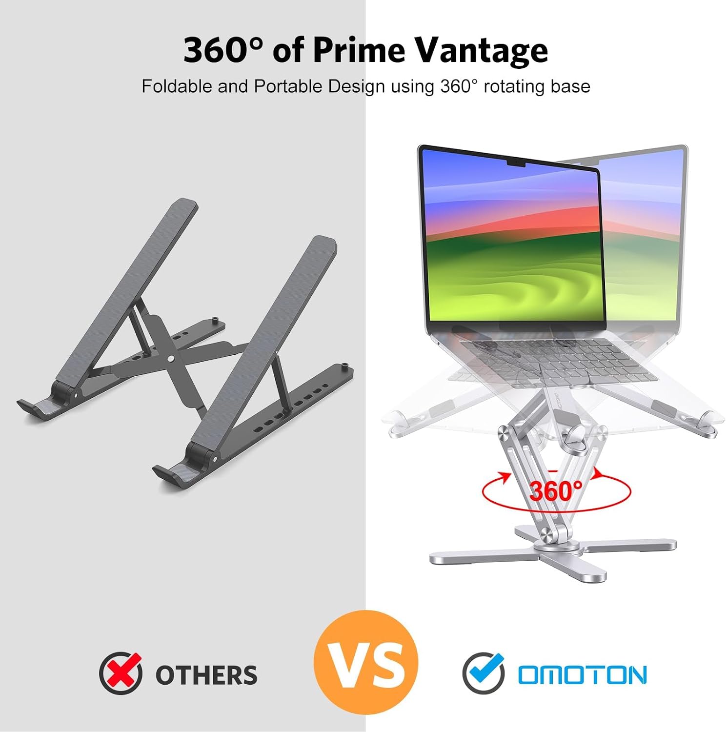 360° Rotating Foldable Laptop Stand