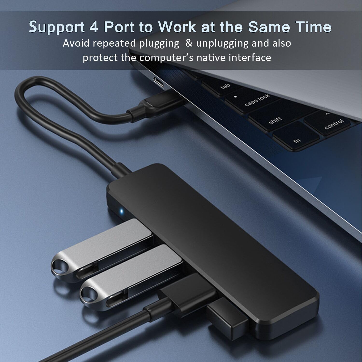 4-Port Compact USB Splitter