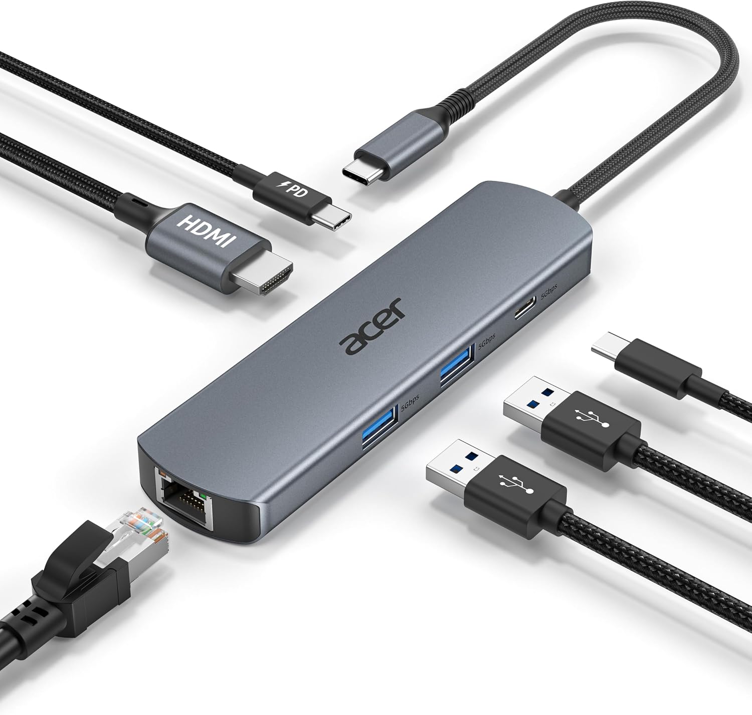 6-Port USB-C Expansion Hub