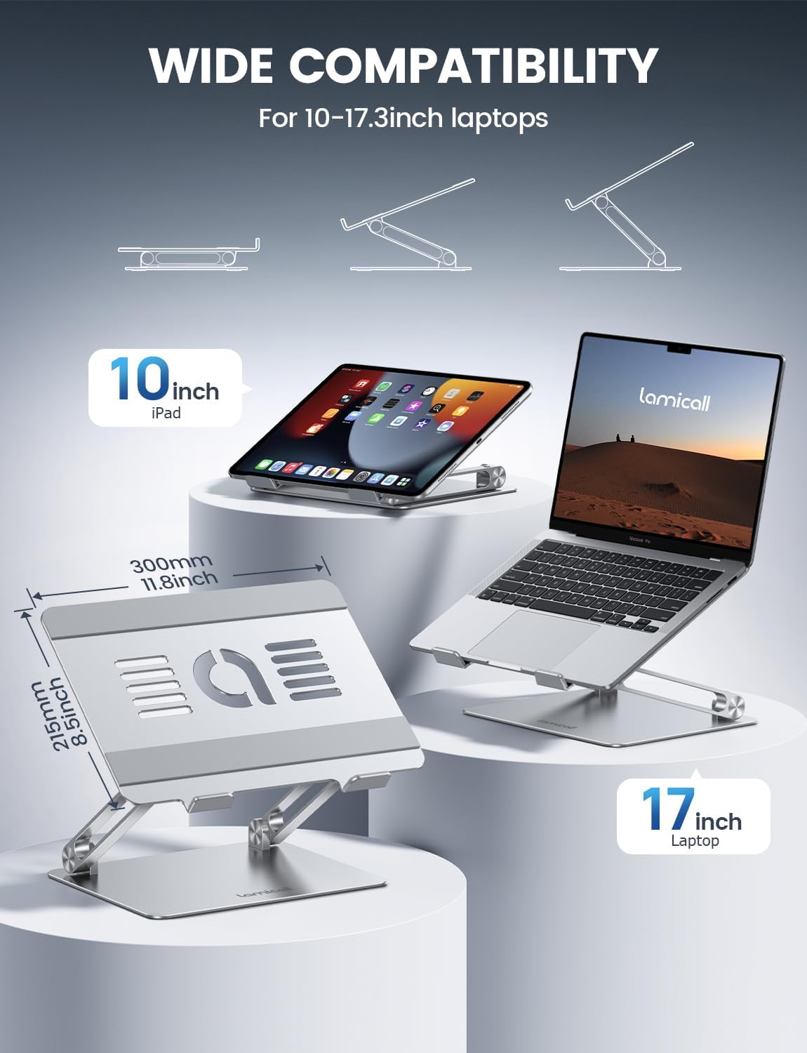 Adjustable Aluminium Laptop Stand