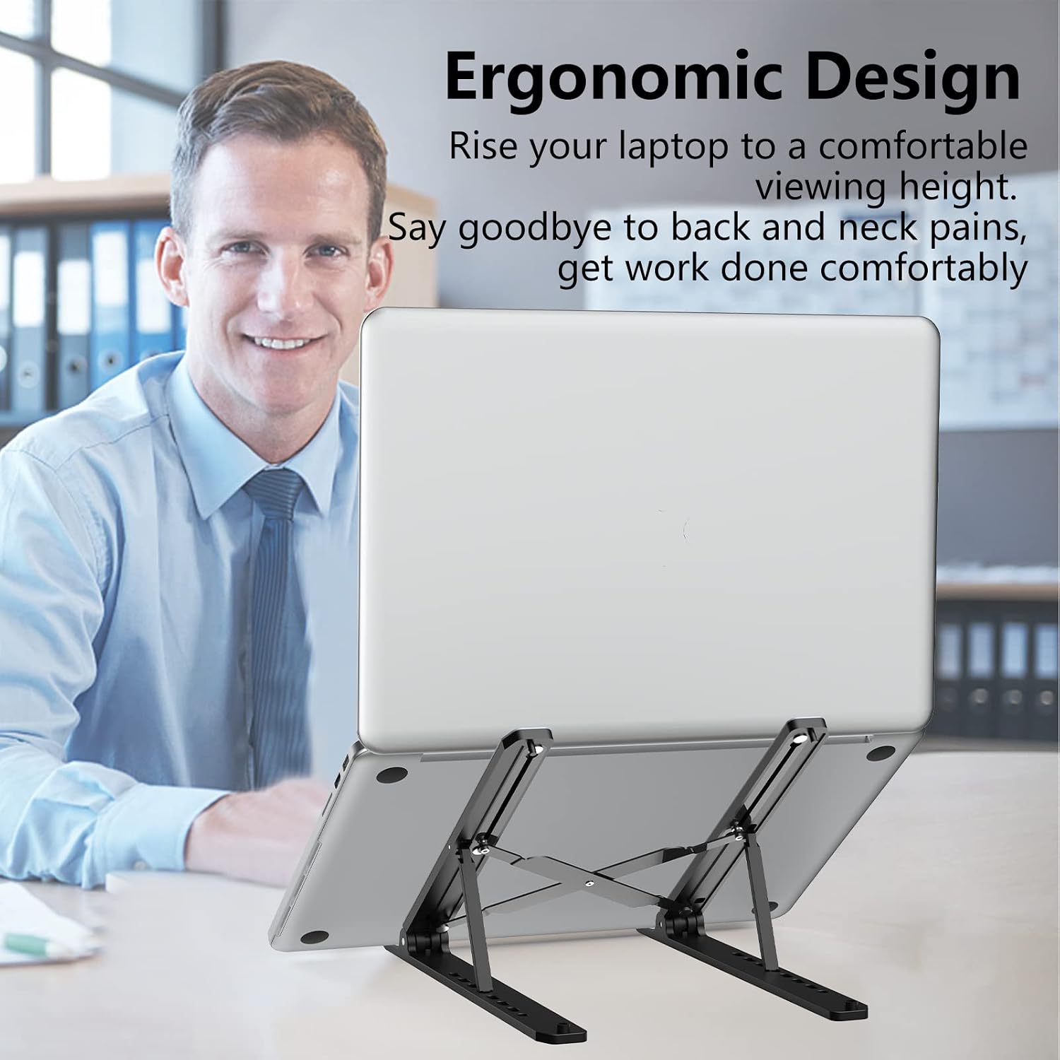 Adjustable Laptop Riser Stand