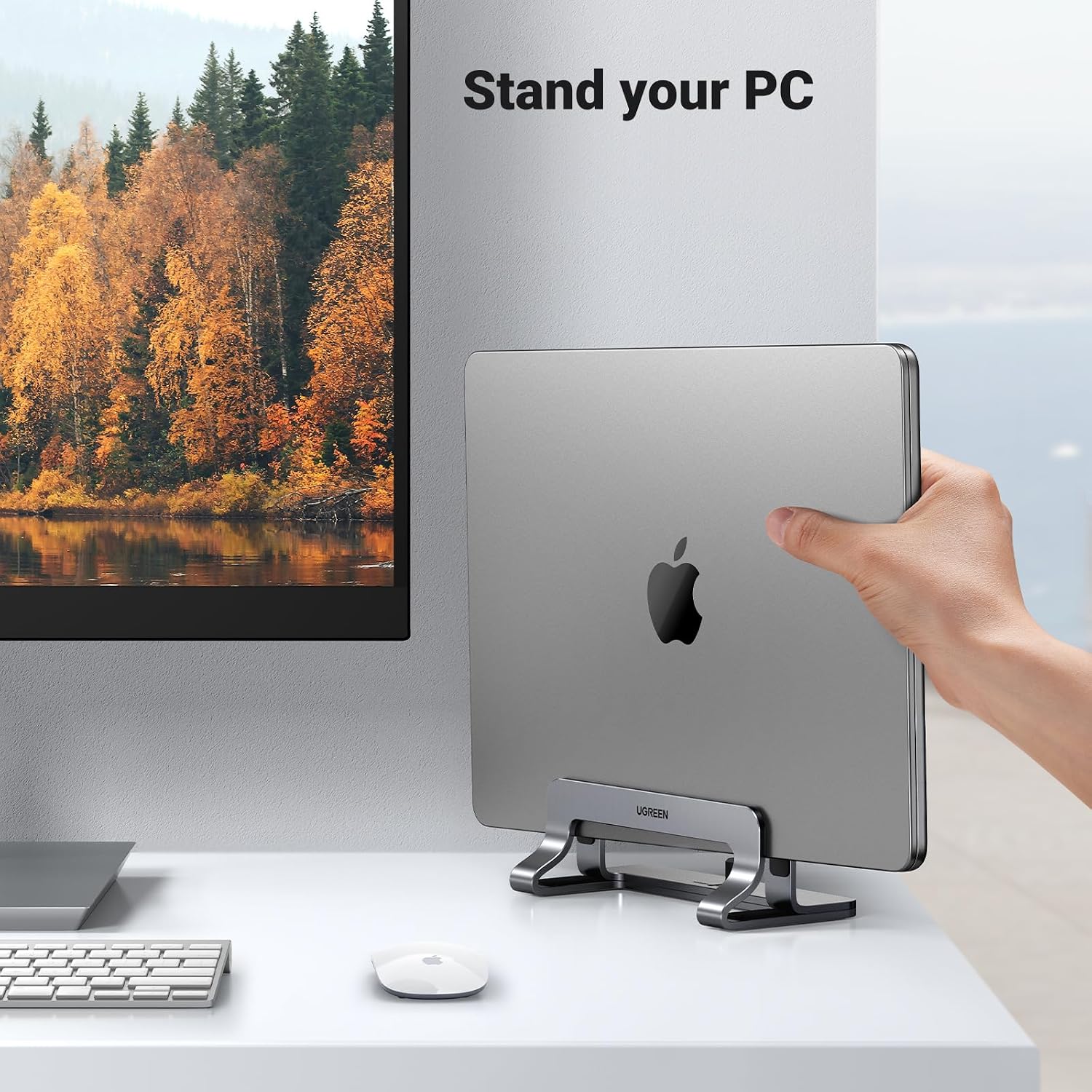Aluminium Vertical Laptop Dock
