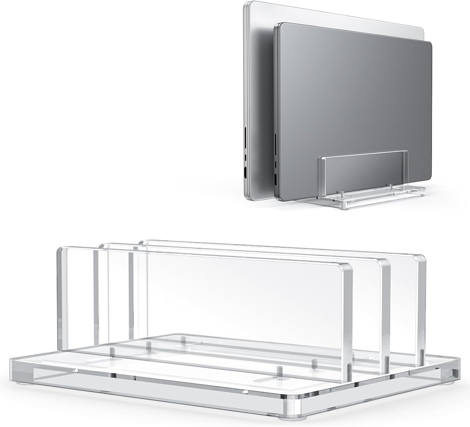 Clear Acrylic Dual Laptop Holder