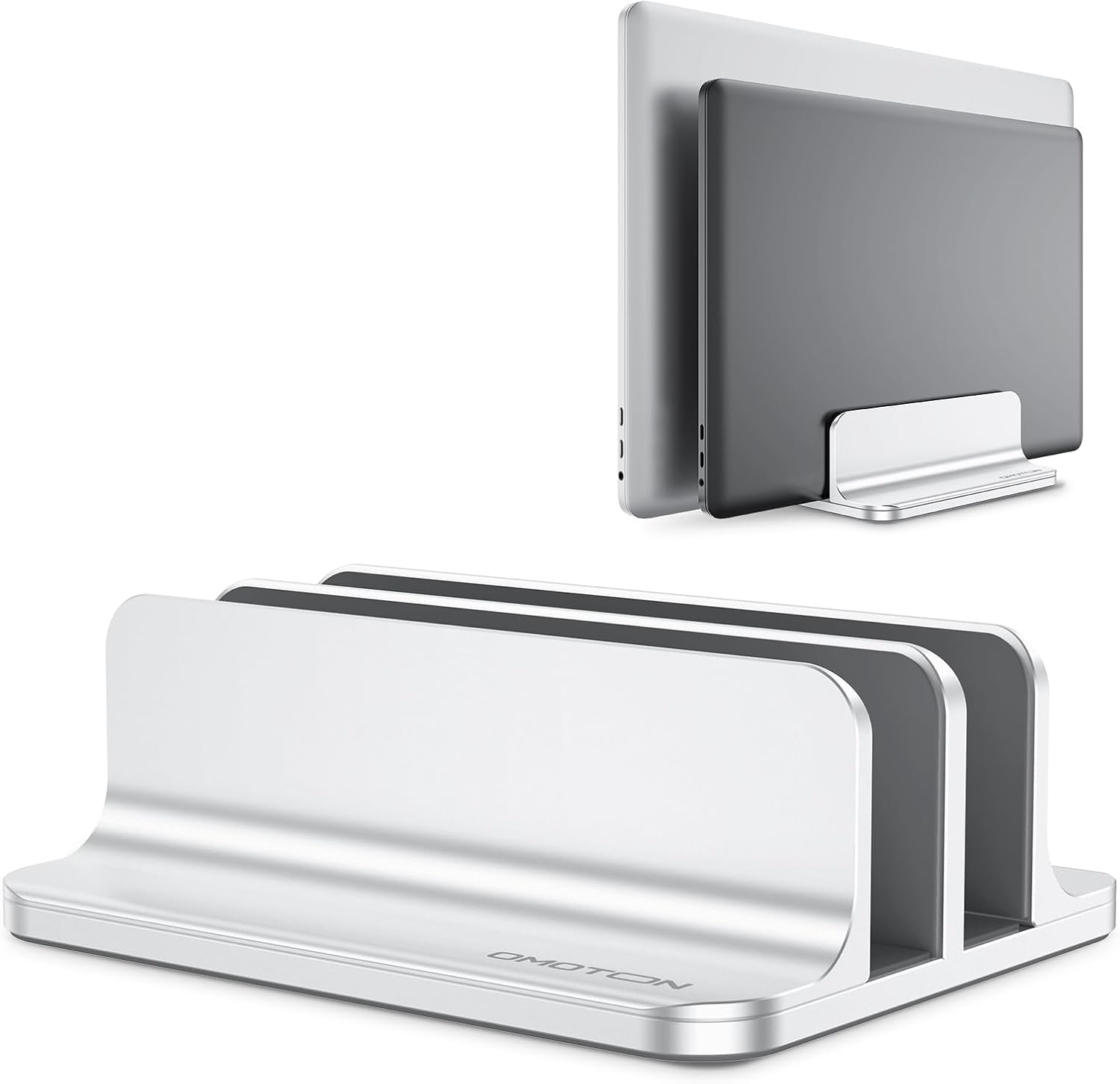 Dual Slot Aluminium Laptop Holder