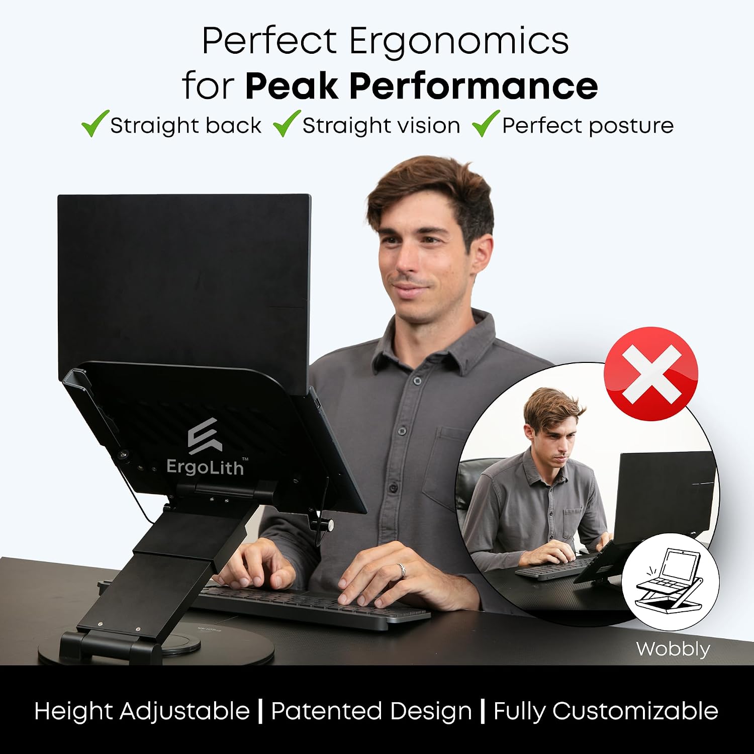 Multi-Purpose Desk Stand with Phone Holder