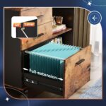 Rustic Office Cabinet with Drawers and Shelves