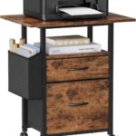 Mobile Printer Stand with Drawers
