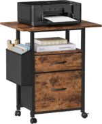 Mobile Printer Stand with Drawers