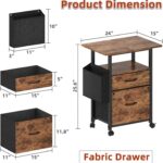 Mobile Printer Stand with Drawers