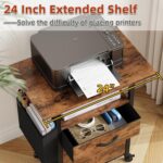Mobile Printer Stand with Drawers