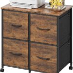 Four-Drawer Mobile File Cabinet