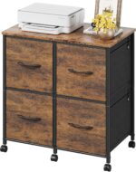 Four-Drawer Mobile File Cabinet