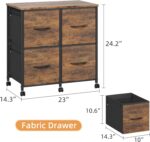 Four-Drawer Mobile File Cabinet
