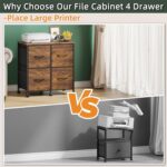 Four-Drawer Mobile File Cabinet