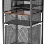 Six-Tier Mesh Rolling Storage Cart