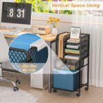 Six-Tier Mesh Rolling Storage Cart