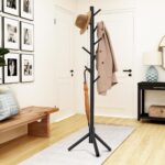 Freestanding Coat Rack with 8 Hooks