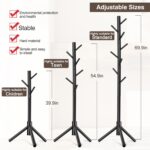 Freestanding Coat Rack with 8 Hooks