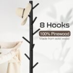 Freestanding Coat Rack with 8 Hooks