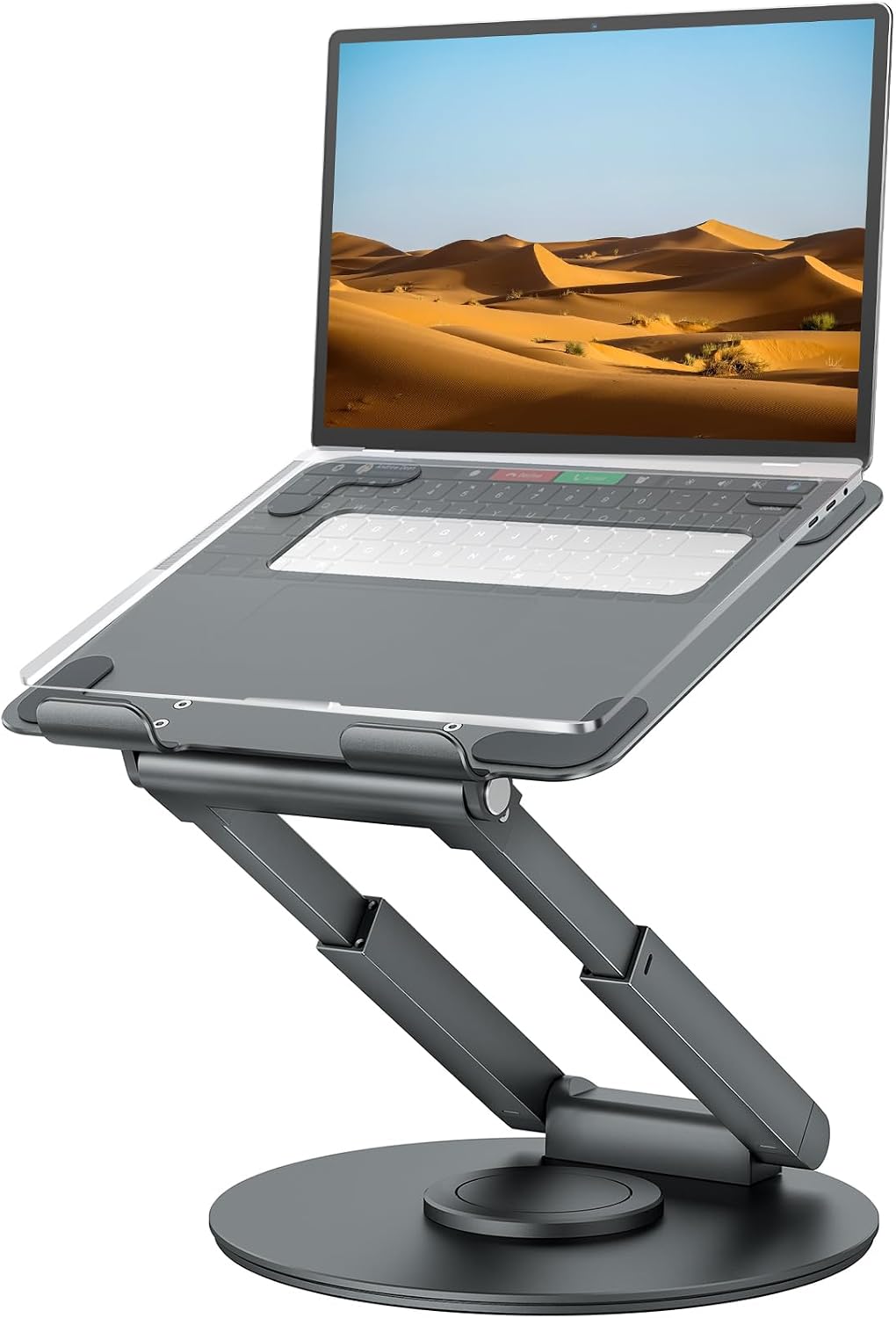 Telescopic Swivel Laptop Riser